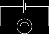 Series circuit with cell and lamp.