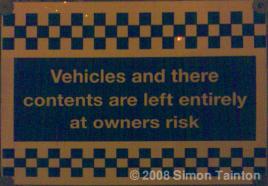 Sign on display at a church hall. There are actually two errors with their English! Can you spot them?