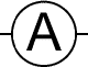 Symbol for ammeter